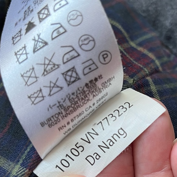 -Burton Dry Ride Gray Flannel Lined Snap Zip Hooded Snow Boarding Vest Small - Picture 10 of 12